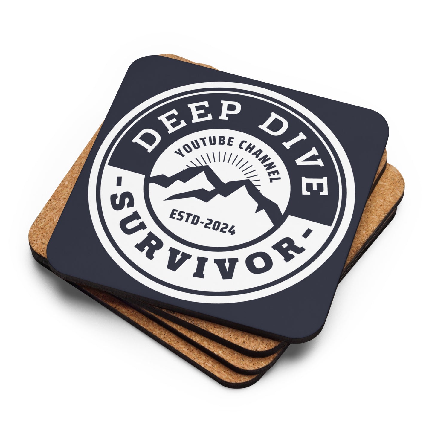 Deep Dive Survivor Cork-back coaster